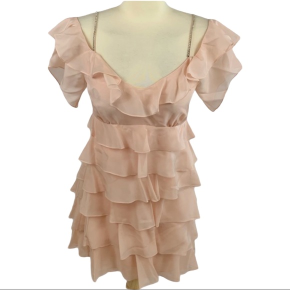 Rachel Zoe Rhinestone Ruffle Mini Dress NWT - Picture 13 of 13
